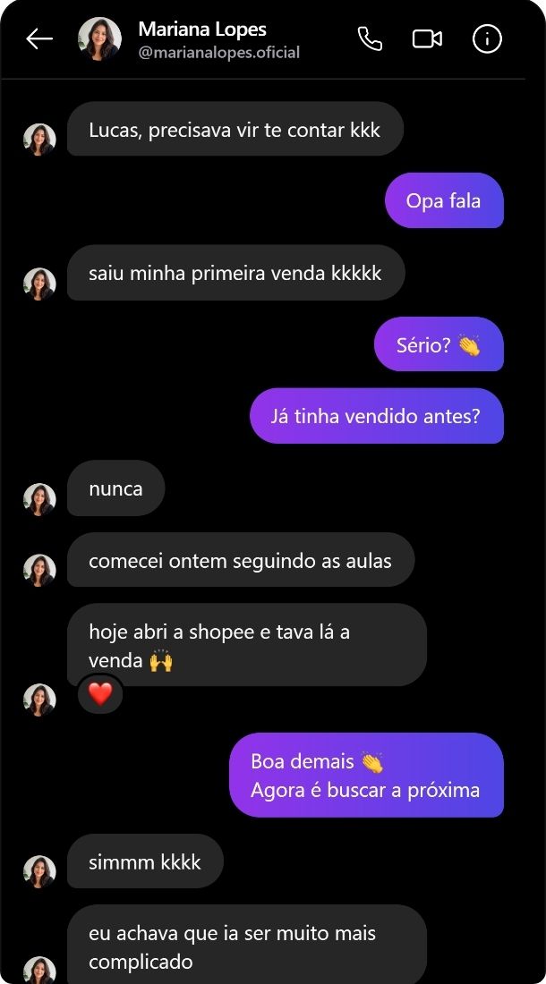 Depoimento de aluno 3